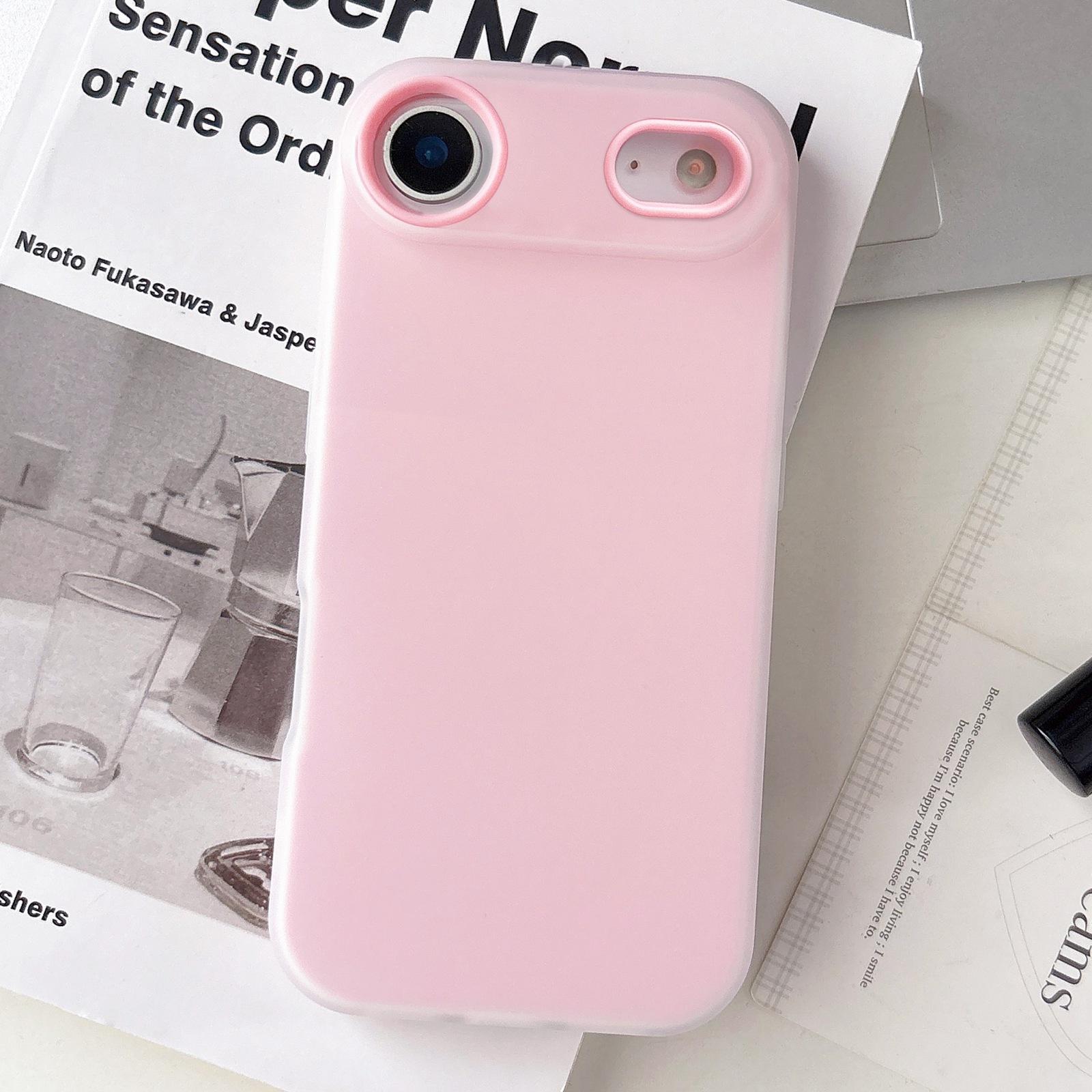 For iPhone Air Jelly Color Matte Feel PC Hybrid TPU Phone Case(Light Pink) - Shopkiz.com