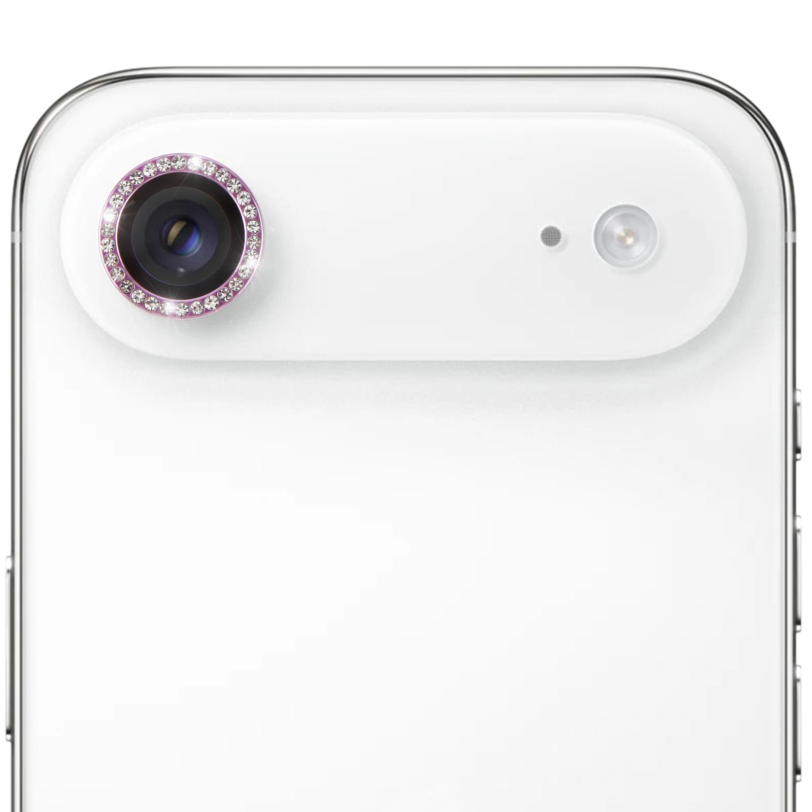 For iPhone Air 9H Point Drill Camera Lens Protector Ring(Purple) - Shopkiz.com