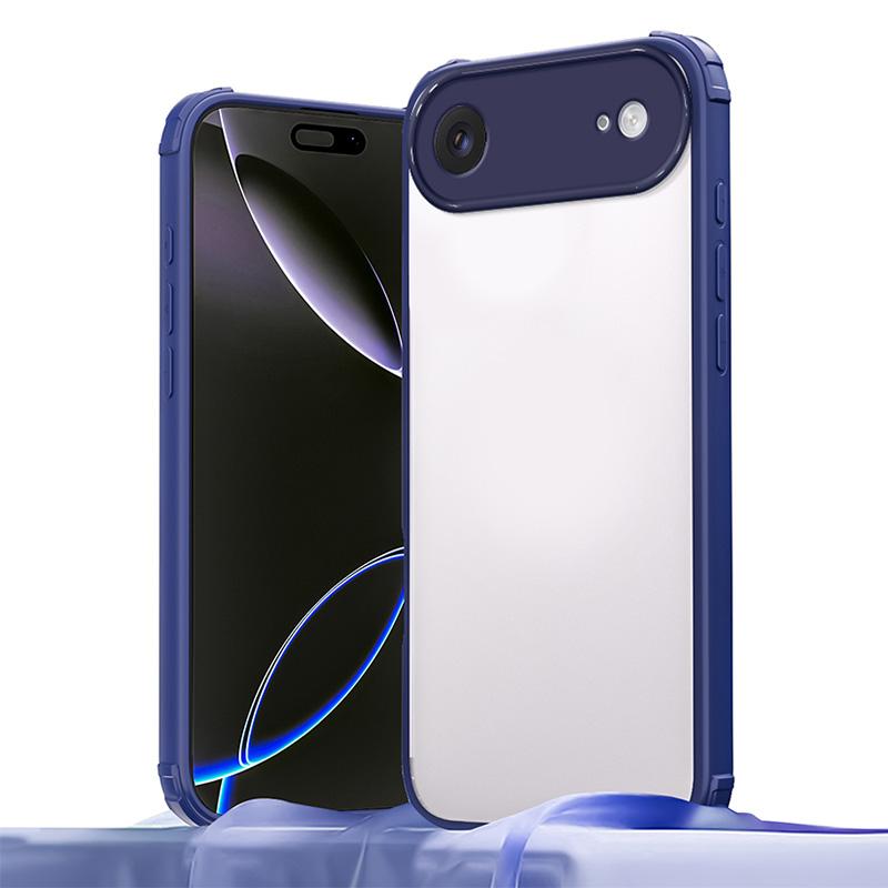For iPhone Air Four Corners Shield Shockproof TPU Hybrid PC Phone Case(Blue) - Shopkiz.com
