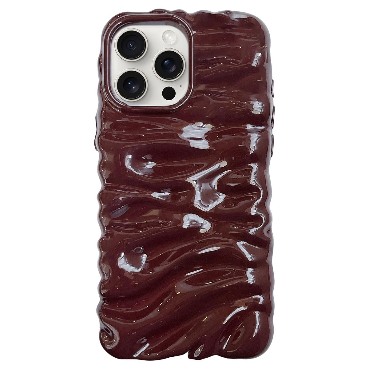 For iPhone 14 Pro Cream Texture Electroplating TPU Full Coverage Phone Case(Wine Red) - Shopkiz.com