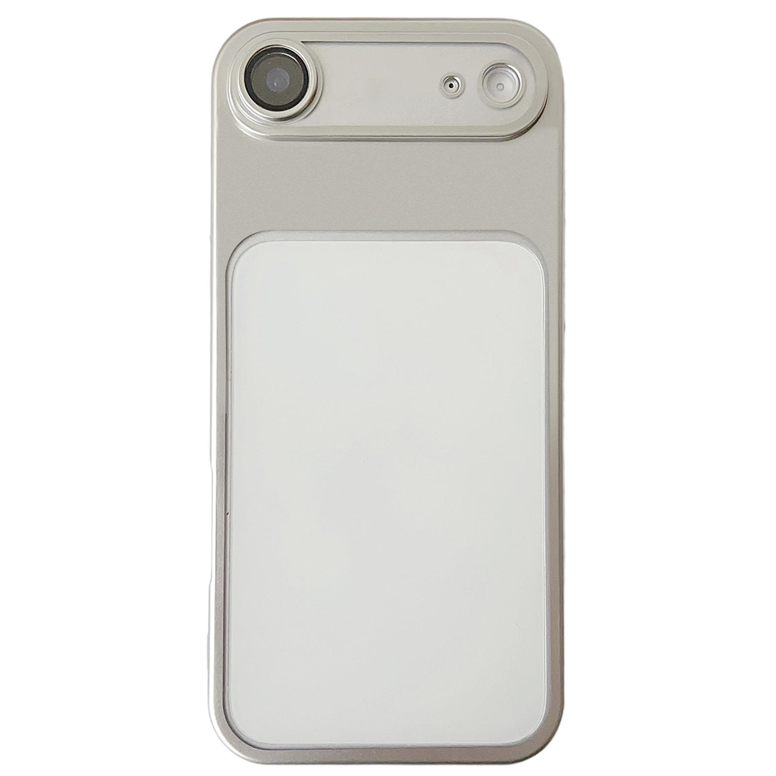 For iPhone Air Change to 17 Series Electroplated Frosted TPU Phone Case(Silver) - Shopkiz.com