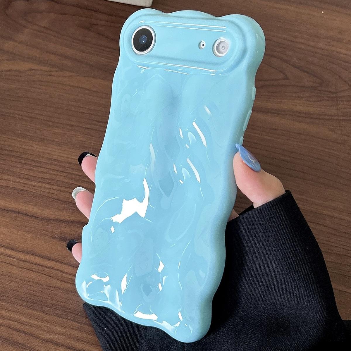 For iPhone Air Cloud-Style TPU Shockroof Phone Case(Blue) - Shopkiz.com