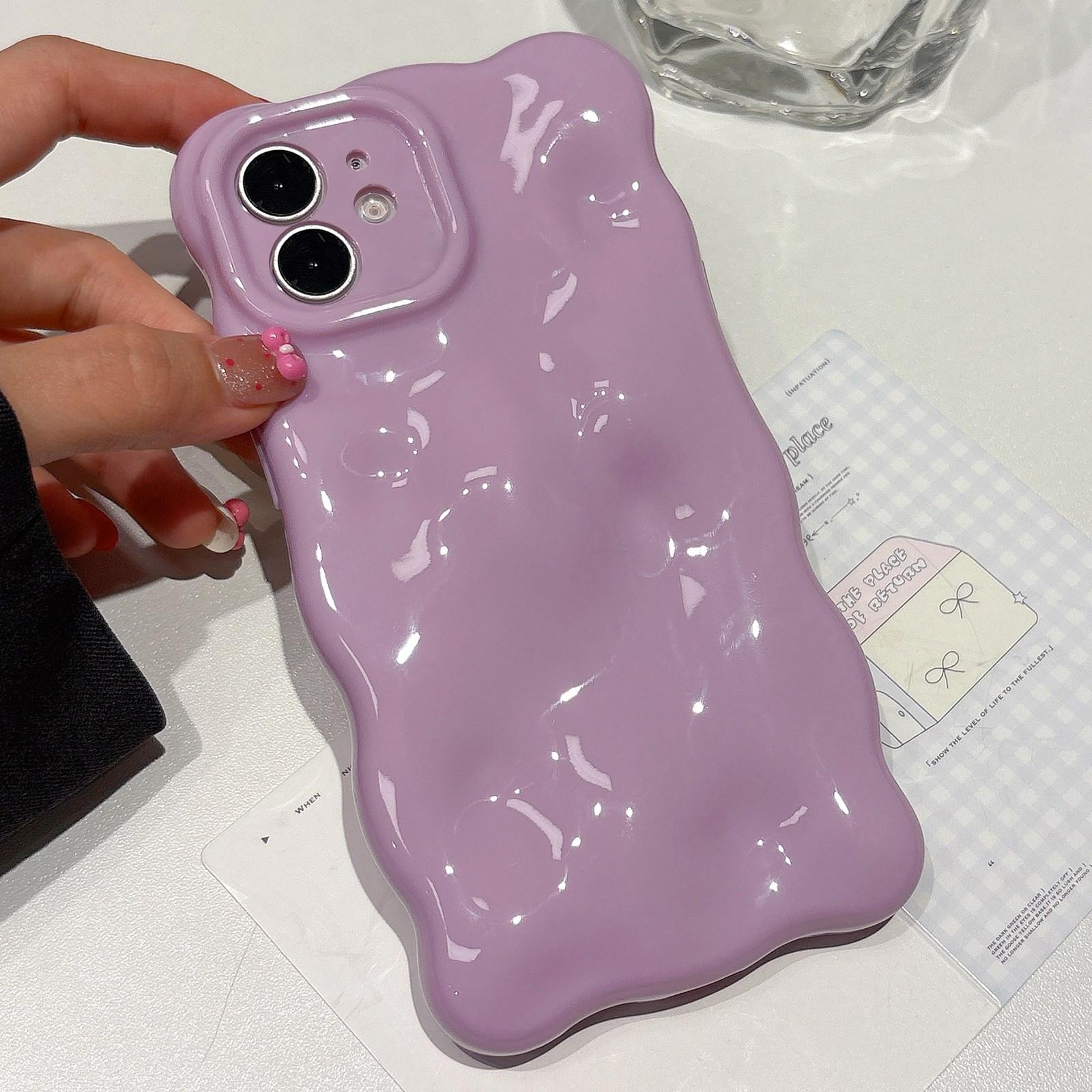 For iPhone 12 Cloud-Style TPU Shockroof Phone Case(Purple) - Shopkiz.com