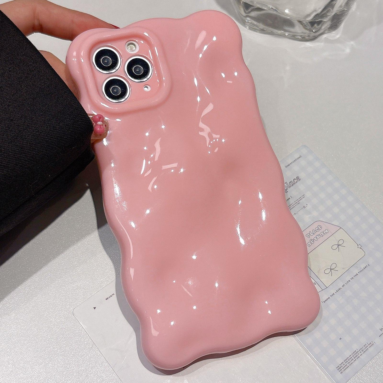 For iPhone 11 Pro Max Cloud-Style TPU Shockroof Phone Case(Pink) - Shopkiz.com