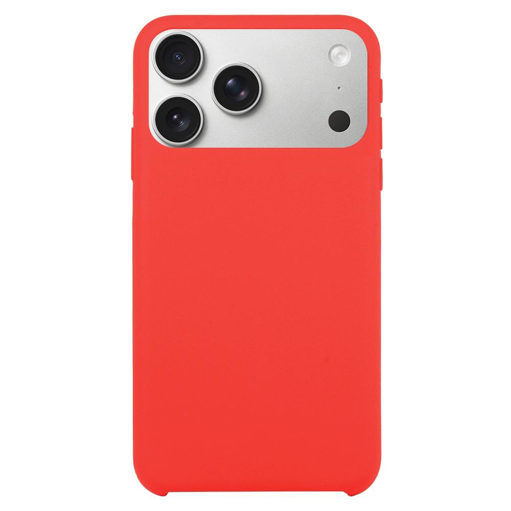 For iPhone 17 Pro Solid Silicone Phone Case(Red) - Shopkiz.com