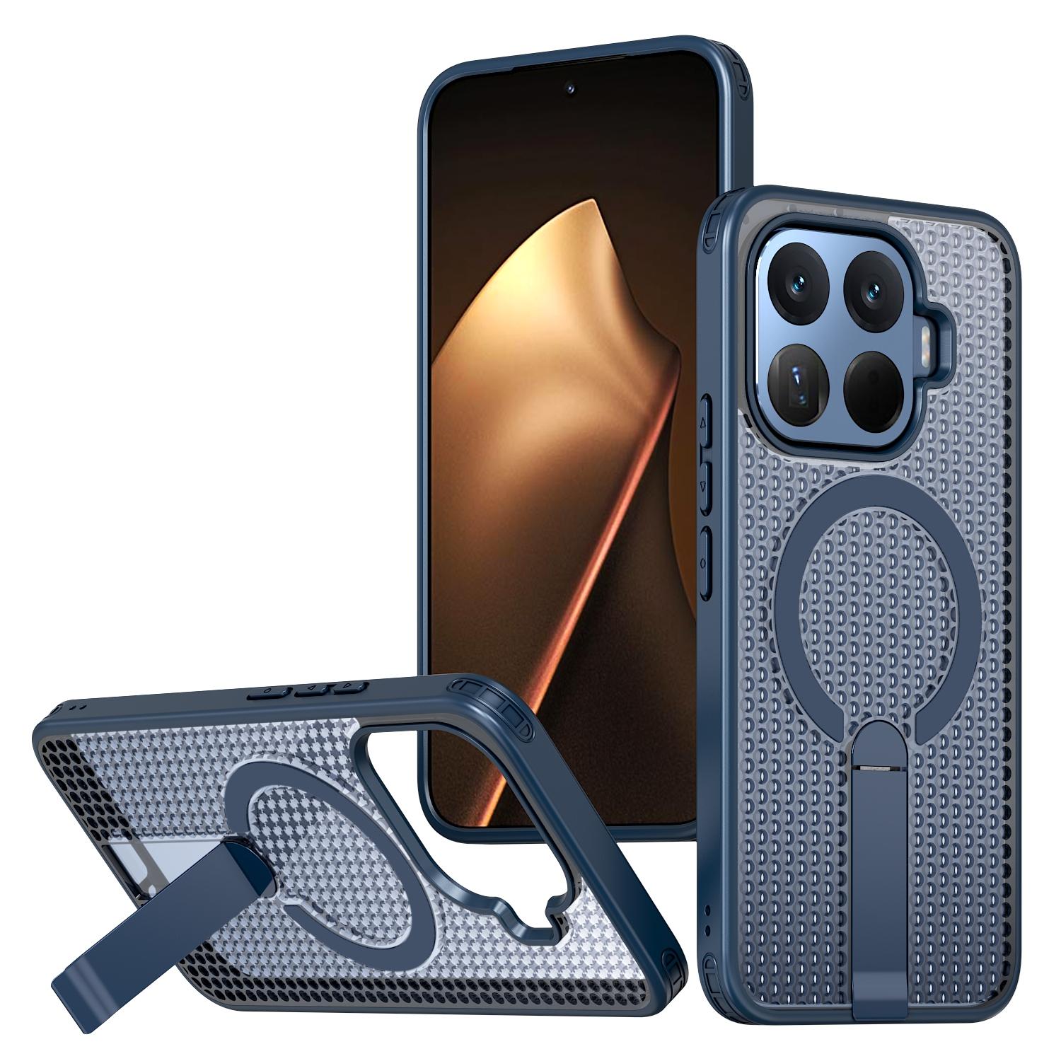 For Xiaomi 17T 5G Honeycomb Cooling MagSafe Holder Phone Case(Blue) - Shopkiz.com