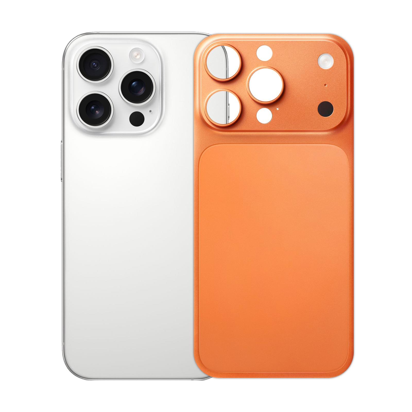 For iPhone 14 Pro Ultra-Thin Transforms into 17 Series Matte PET Back Cover(Orange) - Shopkiz.com