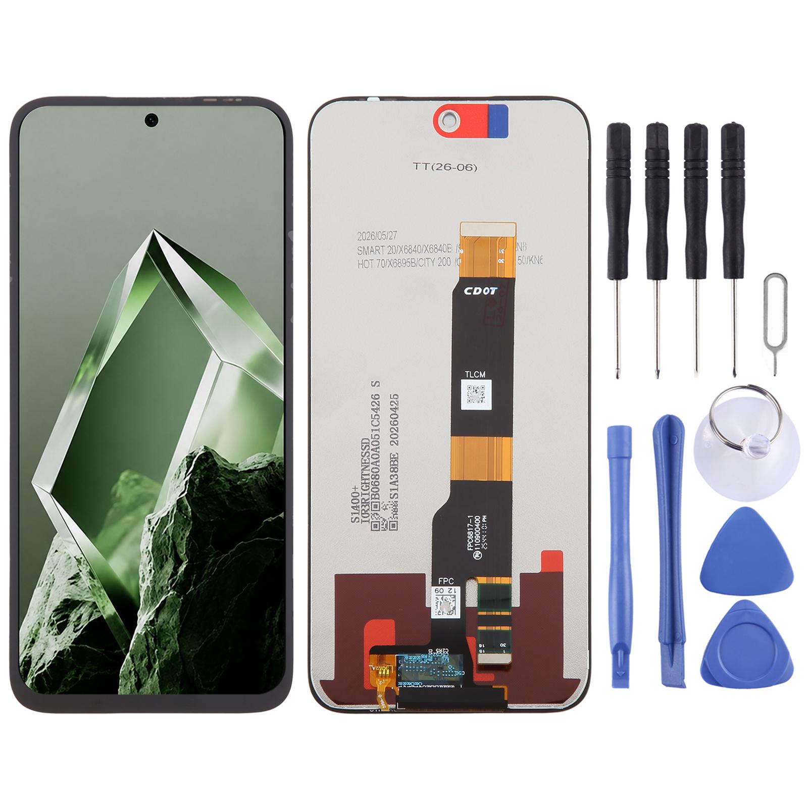 For Itel Power 80 OEM LCD Screen with Digitizer Full Assembly - Shopkiz.com