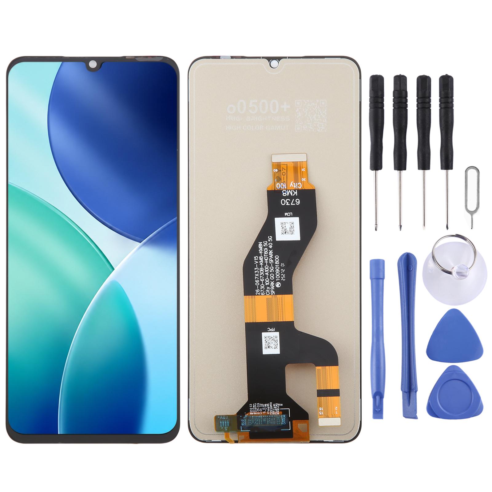 For Itel A100 OEM LCD Screen with Digitizer Full Assembly - Shopkiz.com