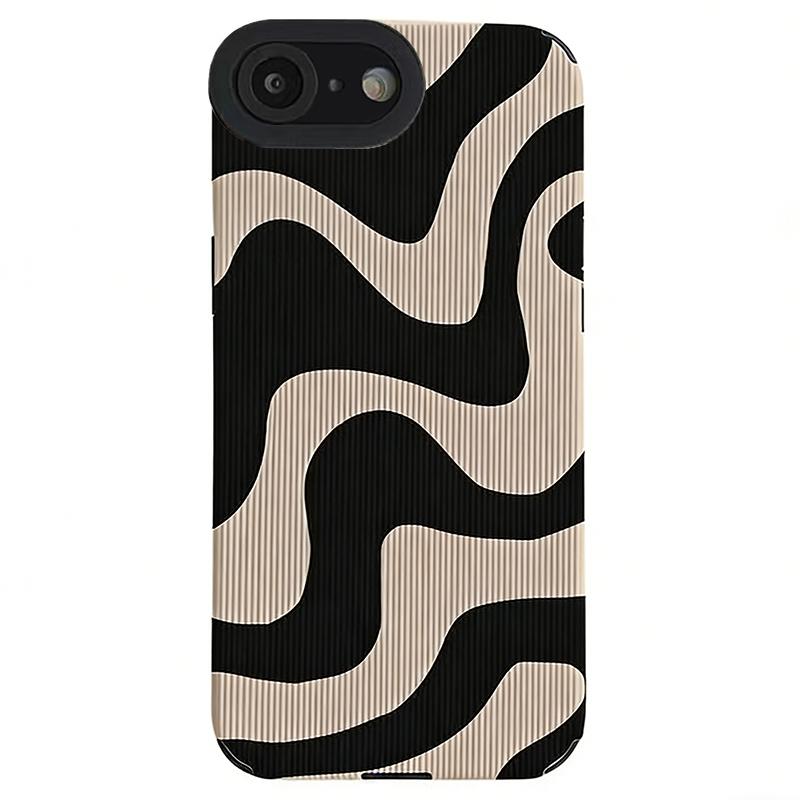 For iPhone 6 Plus & 6s Plus Leather-Textured TPU Phone Case(Zebra Pattern) - Shopkiz.com