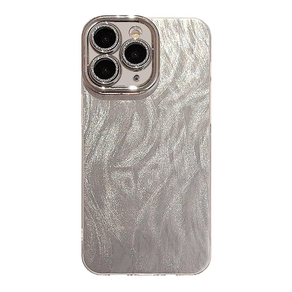 For iPhone 11 Pro Feather-Gauze Laser Phone Case with Lens Film - Shopkiz.com