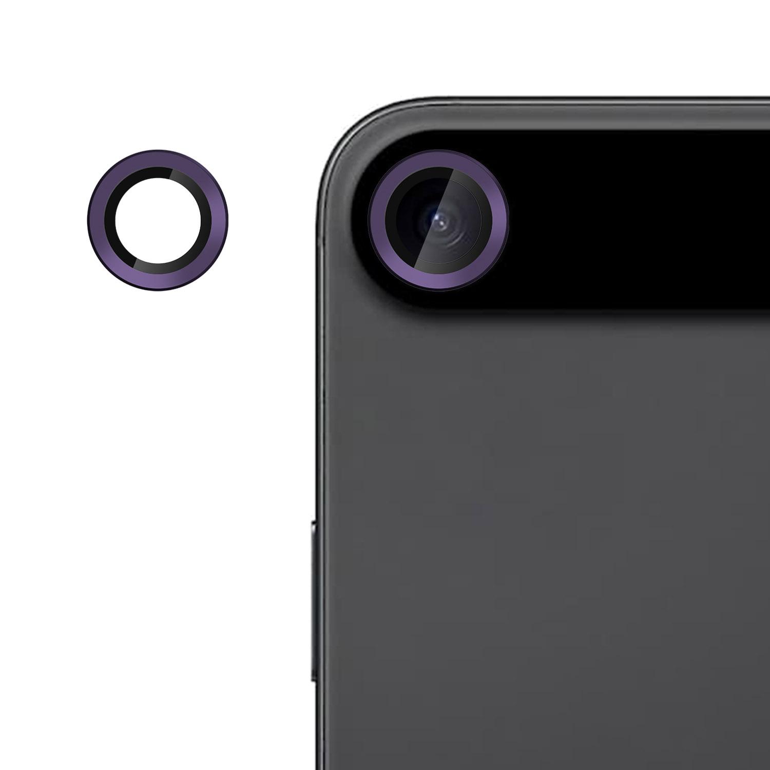 For iPhone Air Kalebol No Flicker Ultra-Thin Individual Camera Lens Tempered Glass Film(Dark Purple) - Shopkiz.com