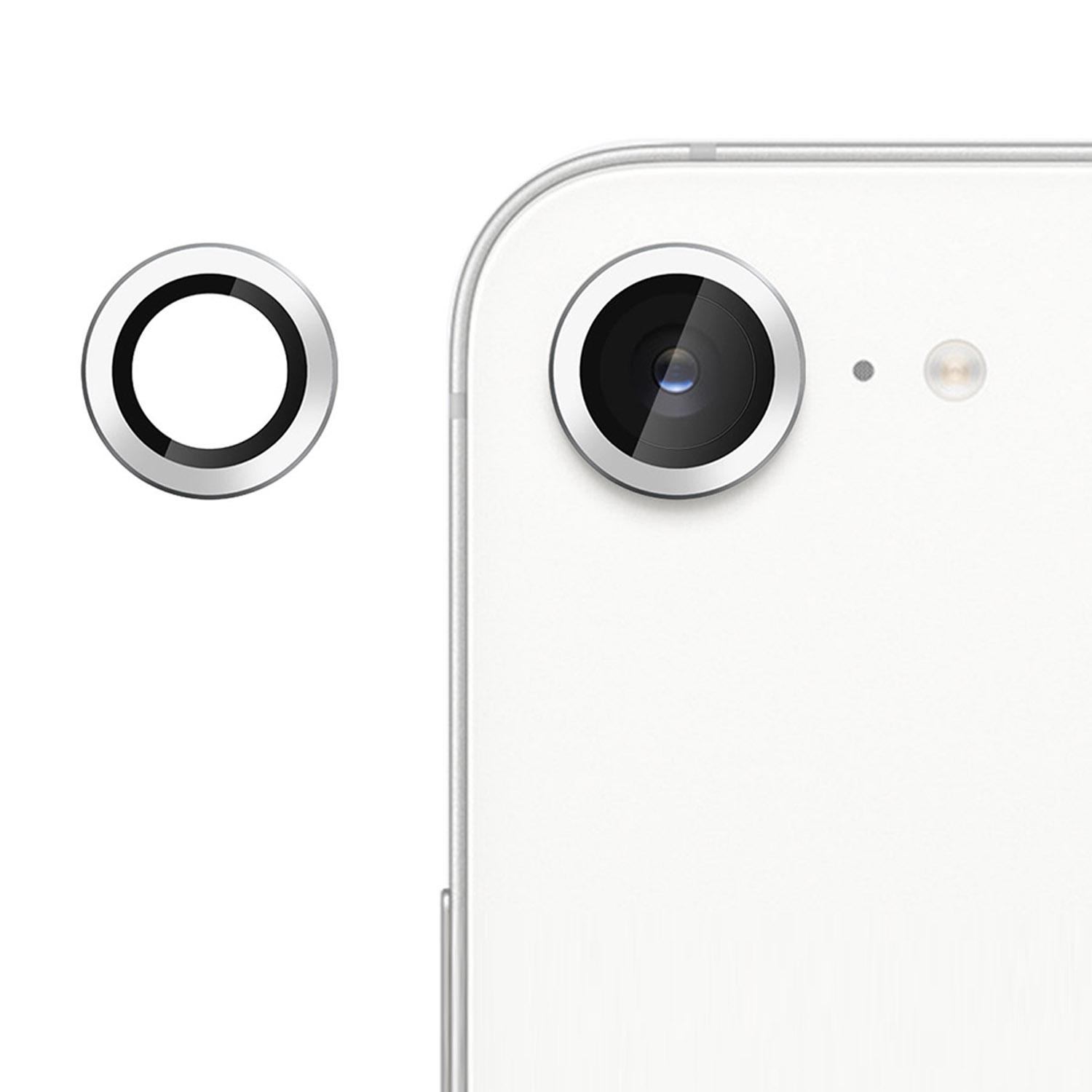 For iPhone 17e / 16e Kalebol No Flicker Ultra-Thin Individual Camera Lens Tempered Glass Film(Silver) - Shopkiz.com