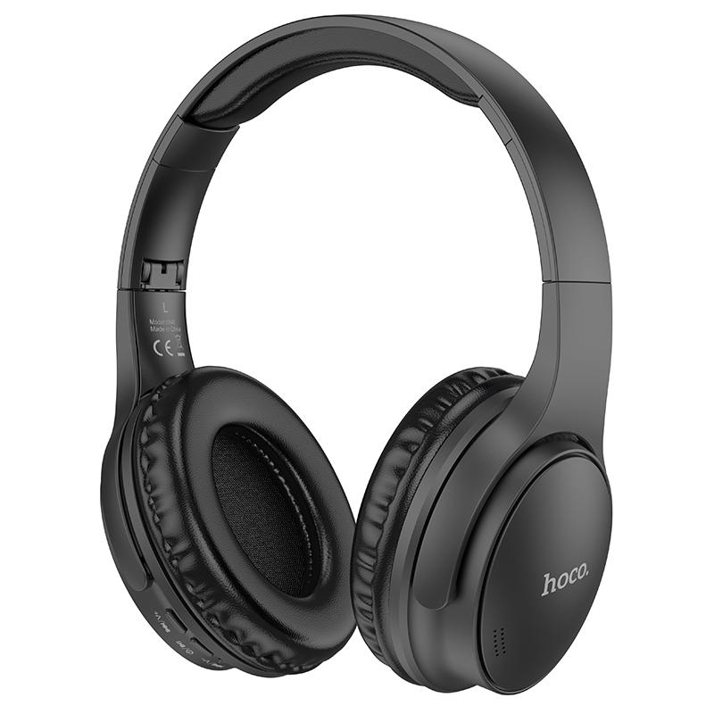 hoco W40 Mighty Bluetooth Over-Ear Headphones(Black) - Shopkiz.com