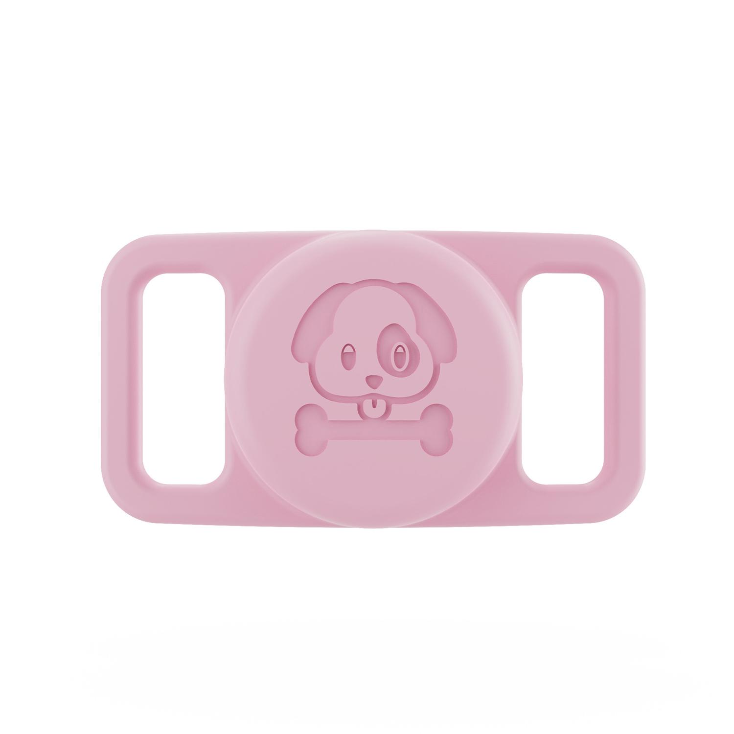 For AirTag 2nd Gen / 1st Gen XDcase Pet Collar Design Waterproof Silicone Protective Case(Pink) - Shopkiz.com