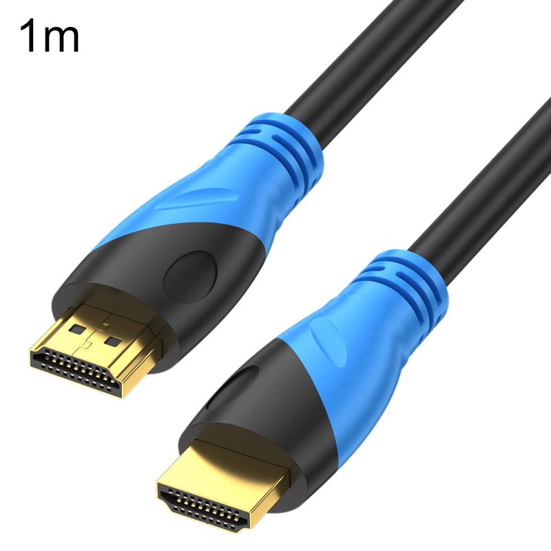 WG143 HDMI Cable 2.0 Version 4K/60HZ TV Data Connection Cable, Length:1m(Black Blue) - Shopkiz.com