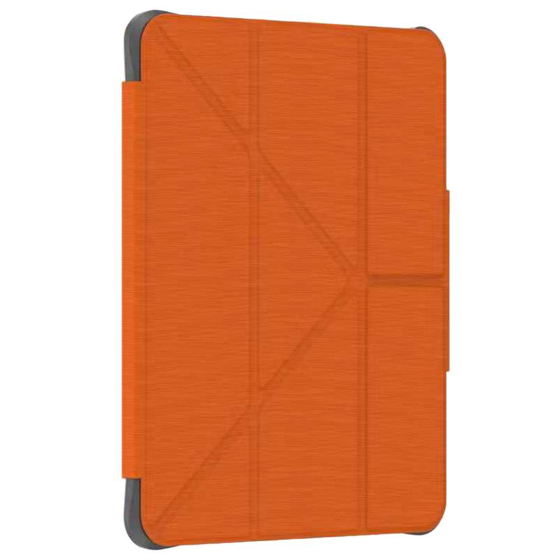 For iPad 2025 / 2022 Mutural WenLan Series Y-shaped Multi-fold Vegan Leather Tablet Case(Orange) - Shopkiz.com