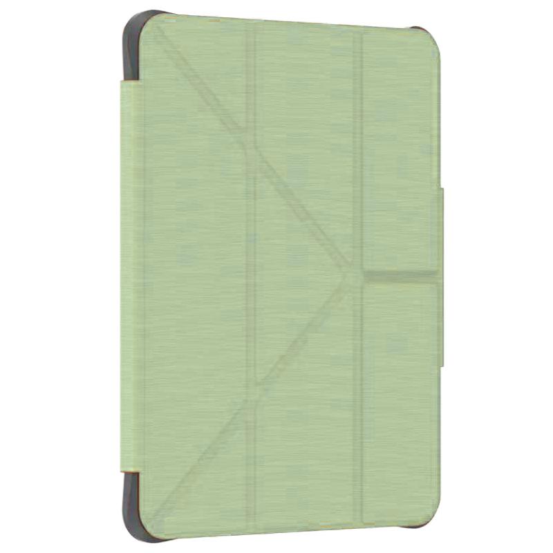 For iPad Air 11 2026 / 2025 / 2024 Mutural WenLan Series Y-shaped Multi-fold Vegan Leather Tablet Case(Light Green) - Shopkiz.com