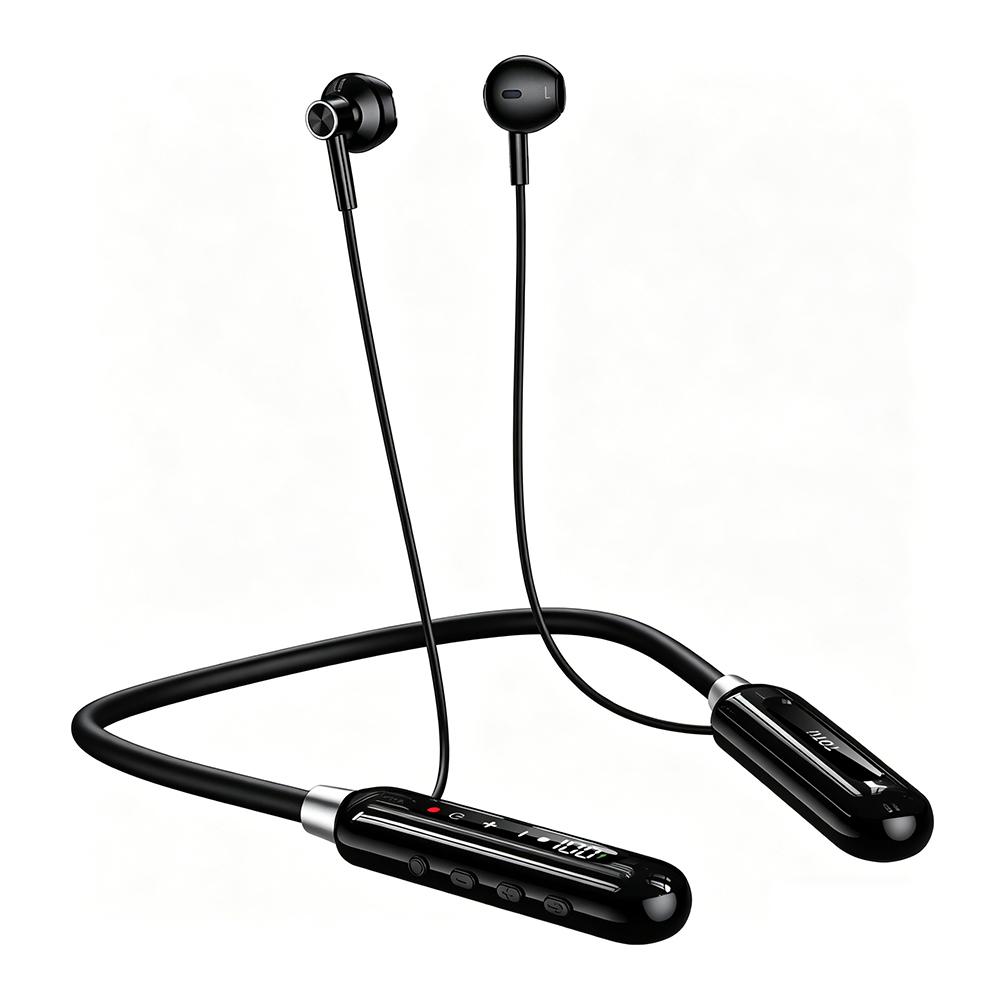 TOTU BE-6-SP 800mAh Long Battery Life Magnetic Neckband Bluetooth Sports Headphones(Black) - Shopkiz.com