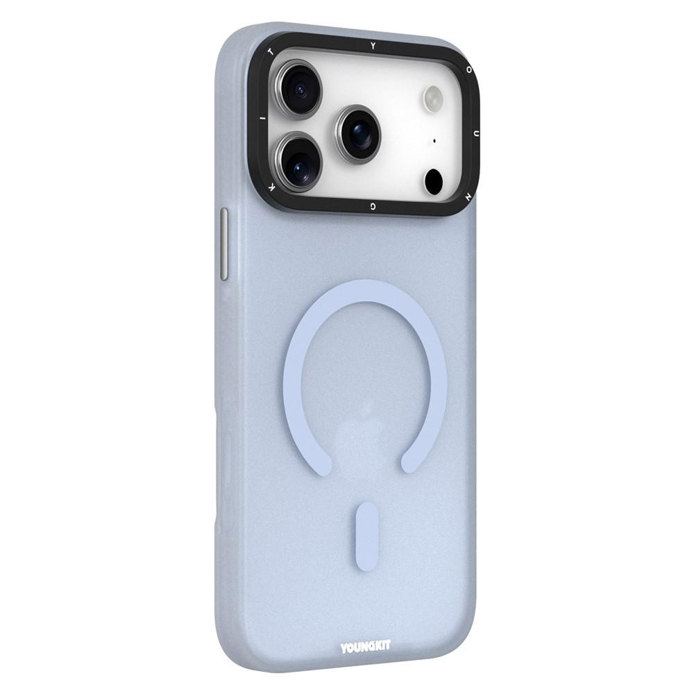 For iPhone 17 Pro YOUNGKIT Matte PET TPU Magnetic Phone Case(YSHcx011 Blue) - Shopkiz.com