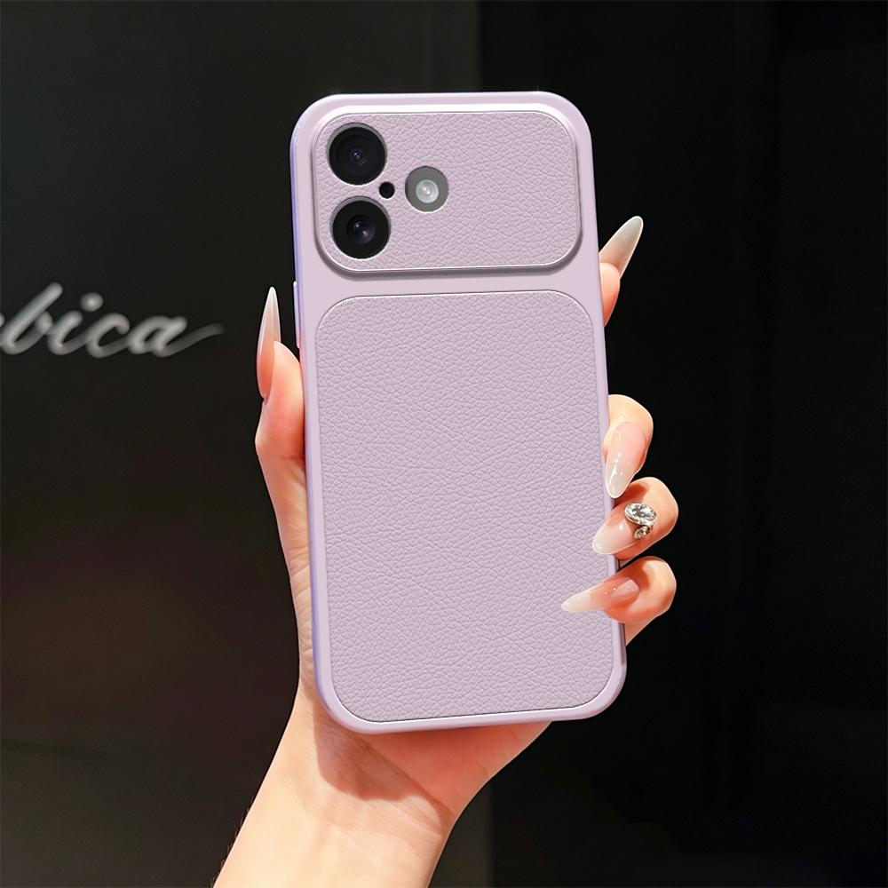 For iPhone 17 Lambskin Series Skin Feel Shockproof Phone Case(Purple) - Shopkiz.com