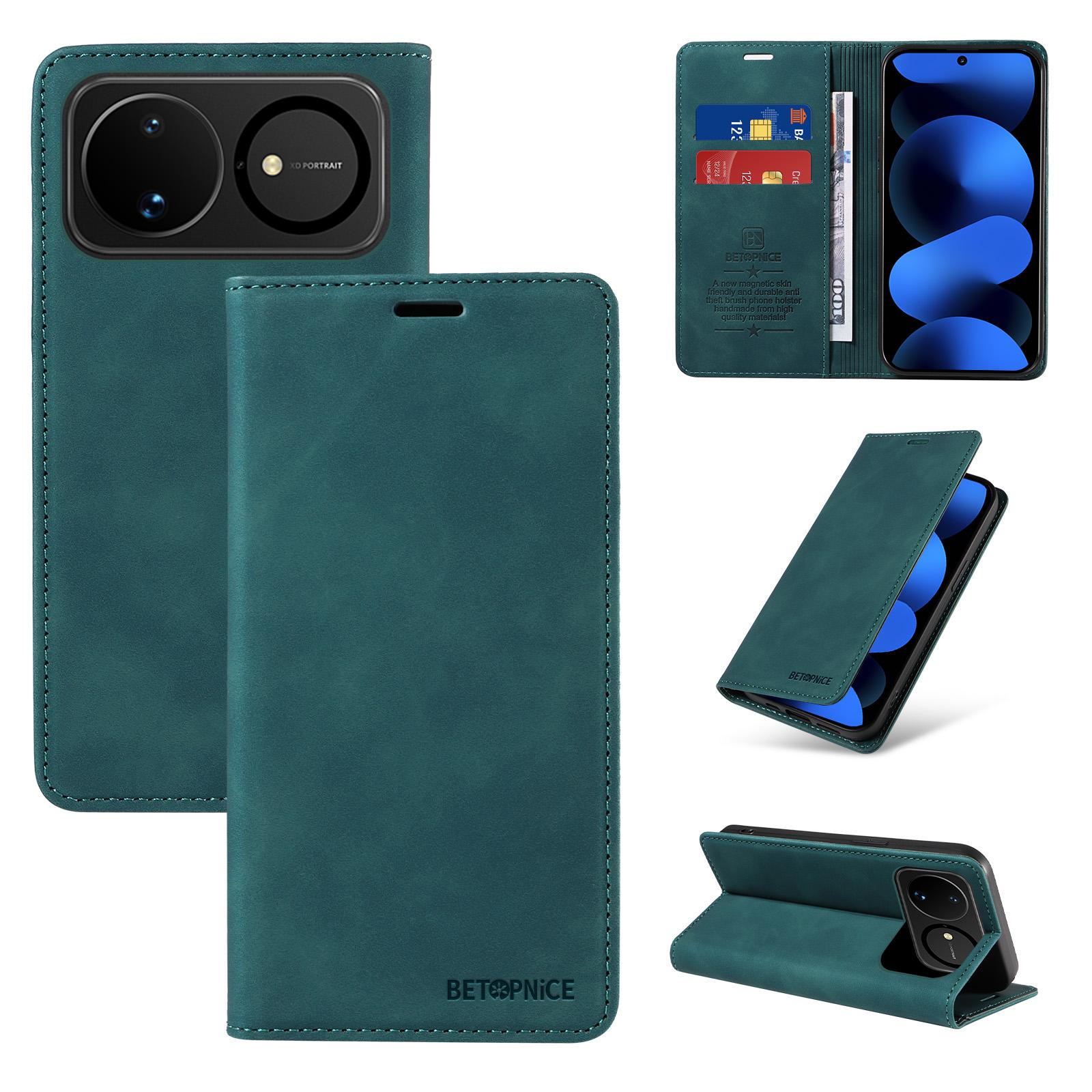 For Huawei nova 16 BETOPNICE Suction RFID Anti-theft Leather Phone Case(Green) - Shopkiz.com