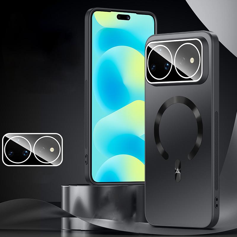For Huawei nova 16 Pro Ice Magnetic Explosion-proof Lens Film PC Phone Case(Graphite Black) - Shopkiz.com