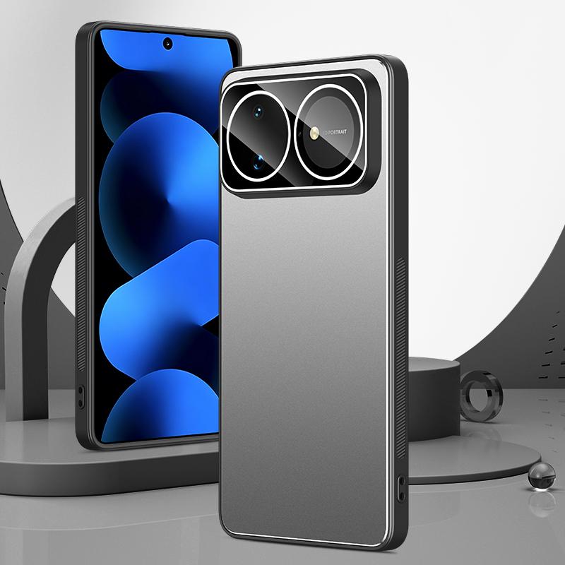For Huawei nova 16 Golden Shield Metal Frosted Lens Film Phone Case(Silver Grey) - Shopkiz.com