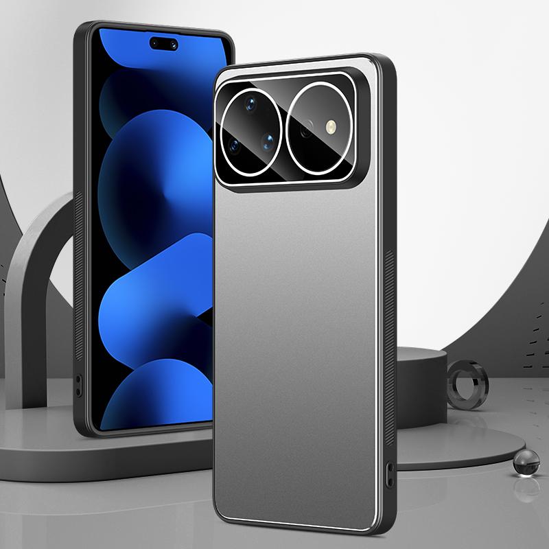 For Huawei nova 16 Pro Golden Shield Metal Frosted Lens Film Phone Case(Silver Grey) - Shopkiz.com