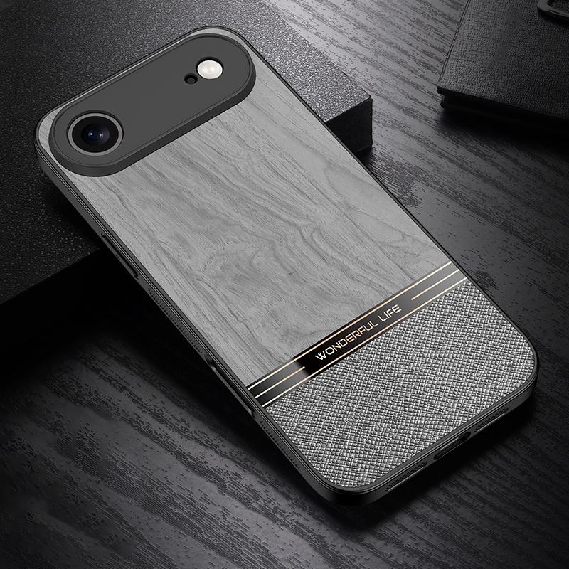 For iPhone Air Bionic Tree Texture Full Coverage Phone Case(Grey) - Shopkiz.com