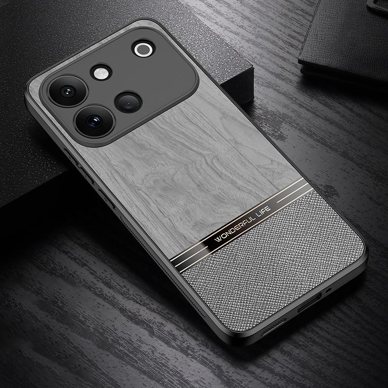 For vivo S60 5G Bionic Tree Texture Full Coverage Phone Case(Grey) - Shopkiz.com