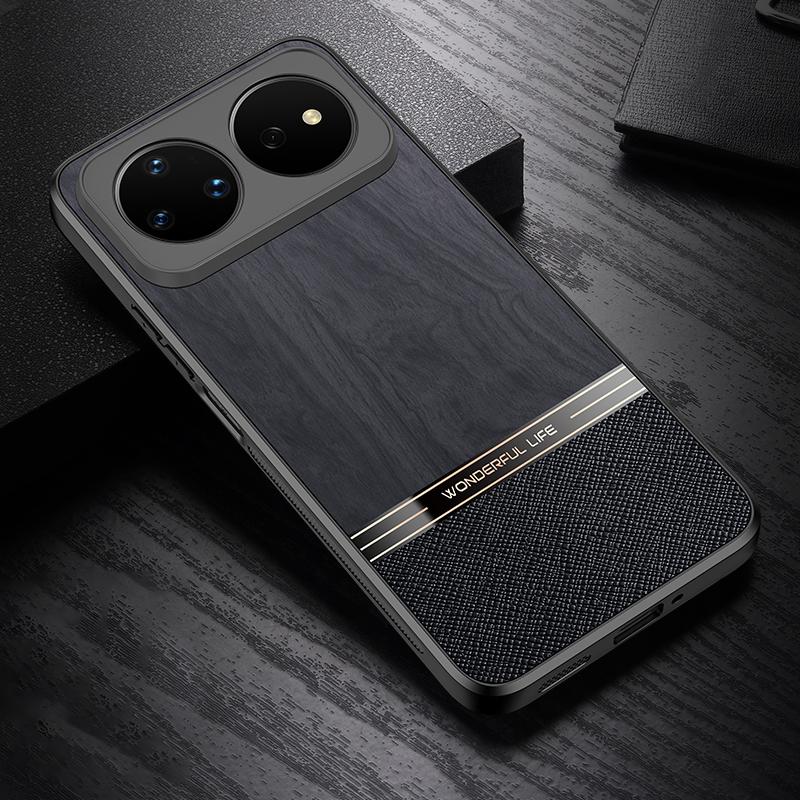 For Huawei nova 16 Ultra Bionic Tree Texture Full Coverage Phone Case(Black) - Shopkiz.com