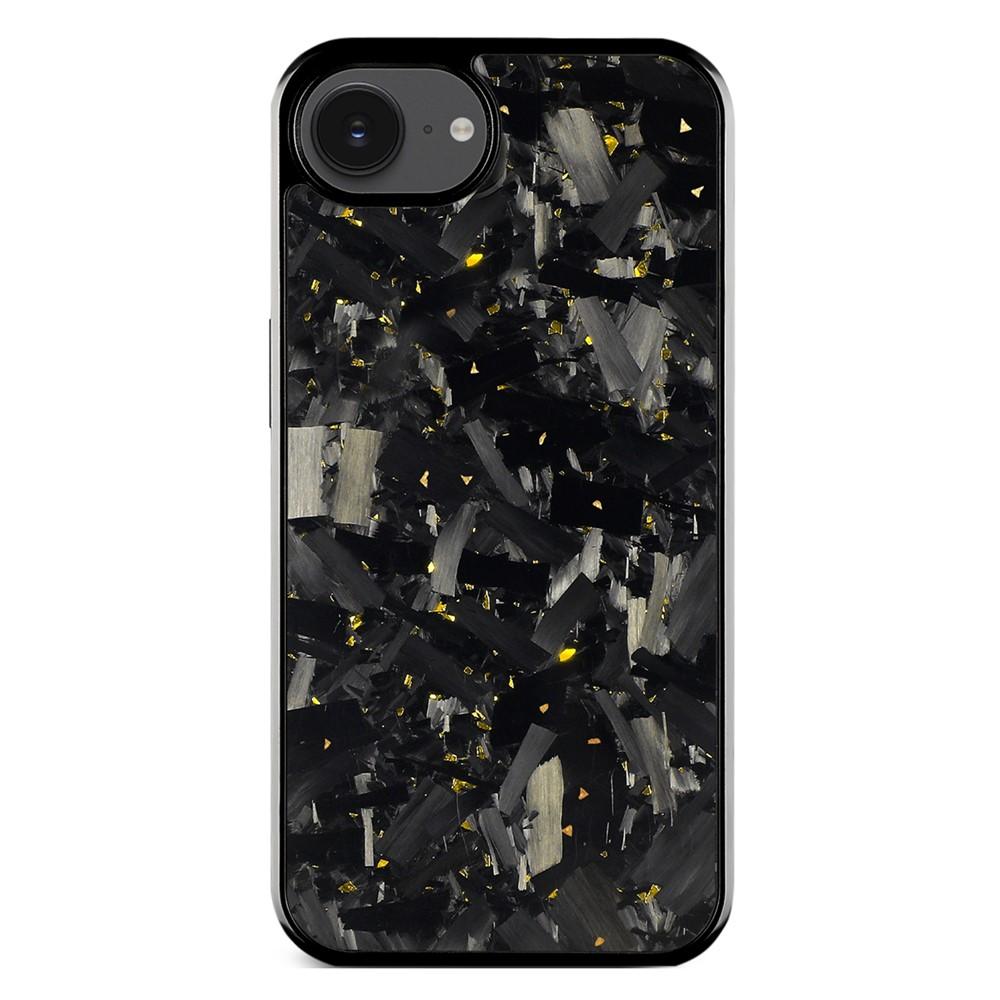 For iPhone 16e / 17e Carbon Fibre PC + TPU Phone Case(Gold) - Shopkiz.com