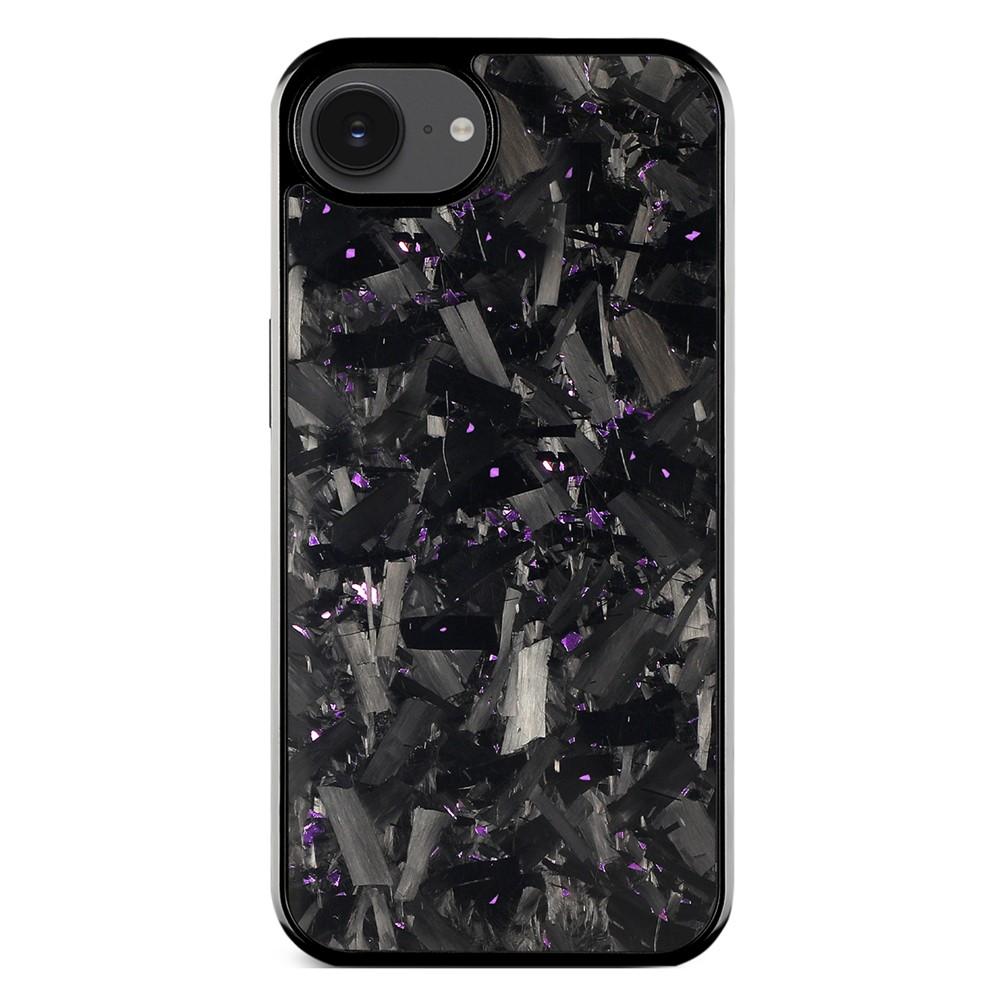 For iPhone 16e / 17e Carbon Fibre PC + TPU Phone Case(Purple) - Shopkiz.com