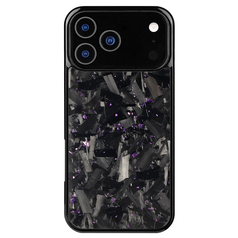 For iPhone 17 Pro Max Carbon Fibre PC + TPU Phone Case(Purple) - Shopkiz.com