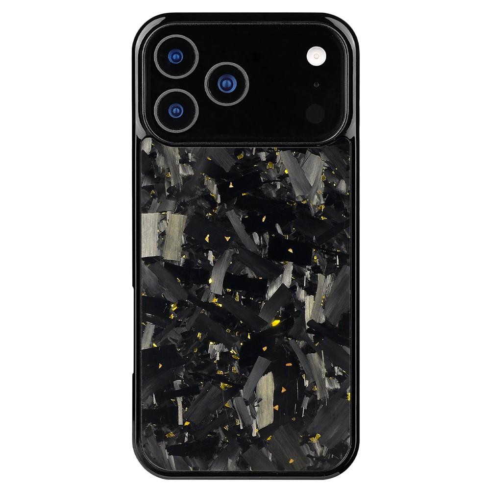 For iPhone 17 Pro Carbon Fibre PC + TPU Phone Case(Gold) - Shopkiz.com