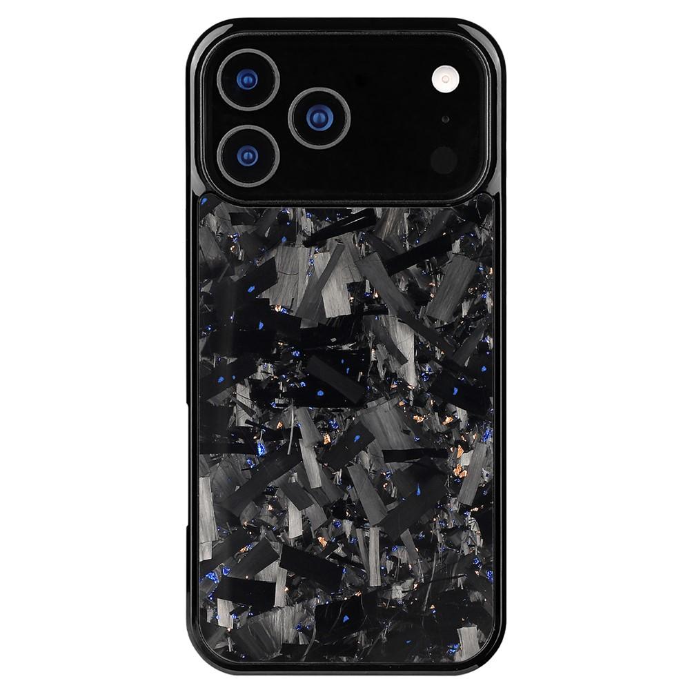 For iPhone 17 Pro Carbon Fibre PC + TPU Phone Case(Blue Gold) - Shopkiz.com