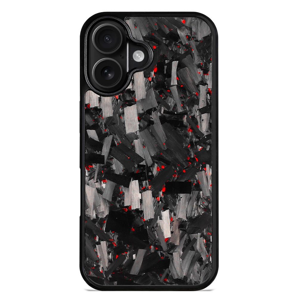 For iPhone 17 Carbon Fibre PC + TPU Phone Case(Red) - Shopkiz.com
