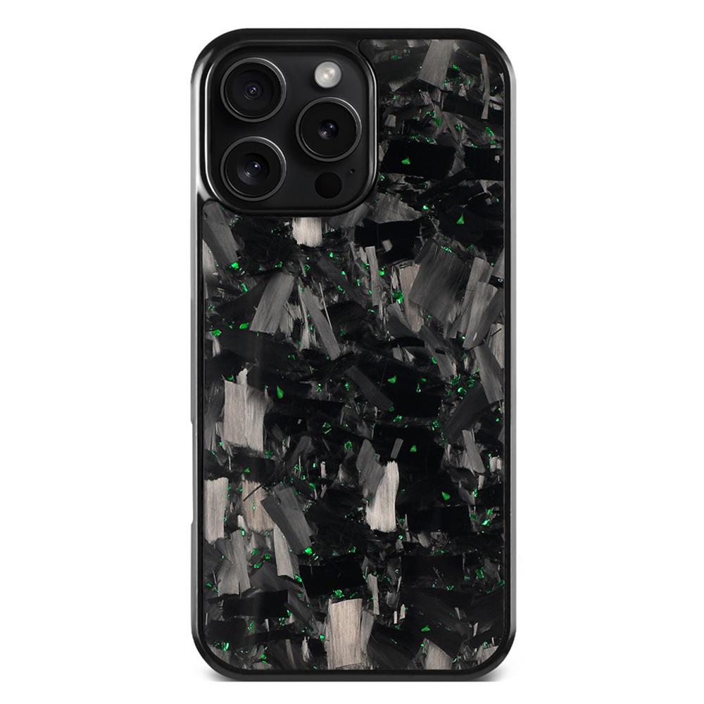 For iPhone 16 Pro Max Carbon Fibre PC + TPU Phone Case(Green) - Shopkiz.com