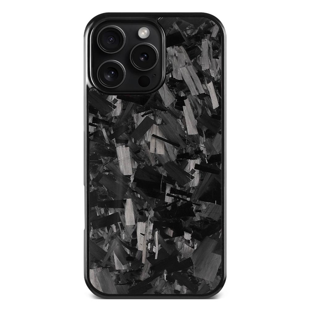For iPhone 16 Pro Carbon Fibre PC + TPU Phone Case(Black) - Shopkiz.com