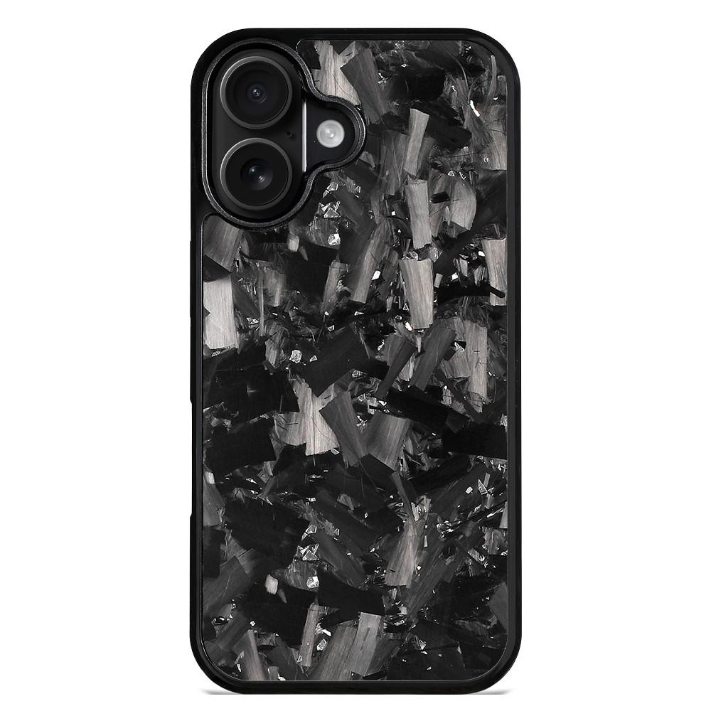 For iPhone 16 Plus Carbon Fibre PC + TPU Phone Case(Silver) - Shopkiz.com