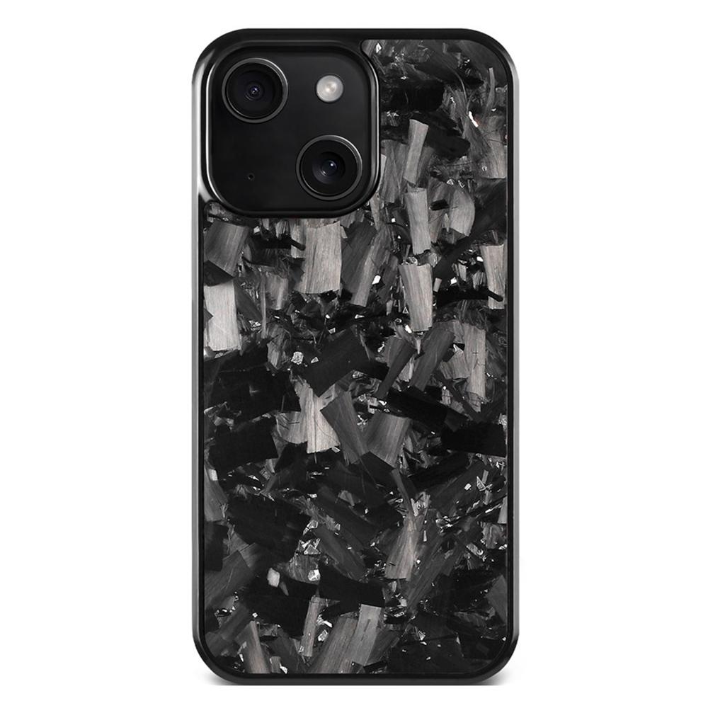 For iPhone 15 Plus Carbon Fibre PC + TPU Phone Case(Silver) - Shopkiz.com