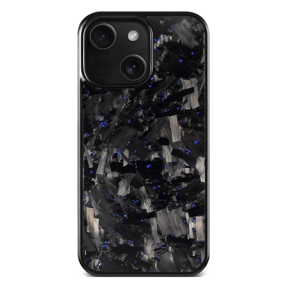 For iPhone 15 Carbon Fibre PC + TPU Phone Case(Blue) - Shopkiz.com