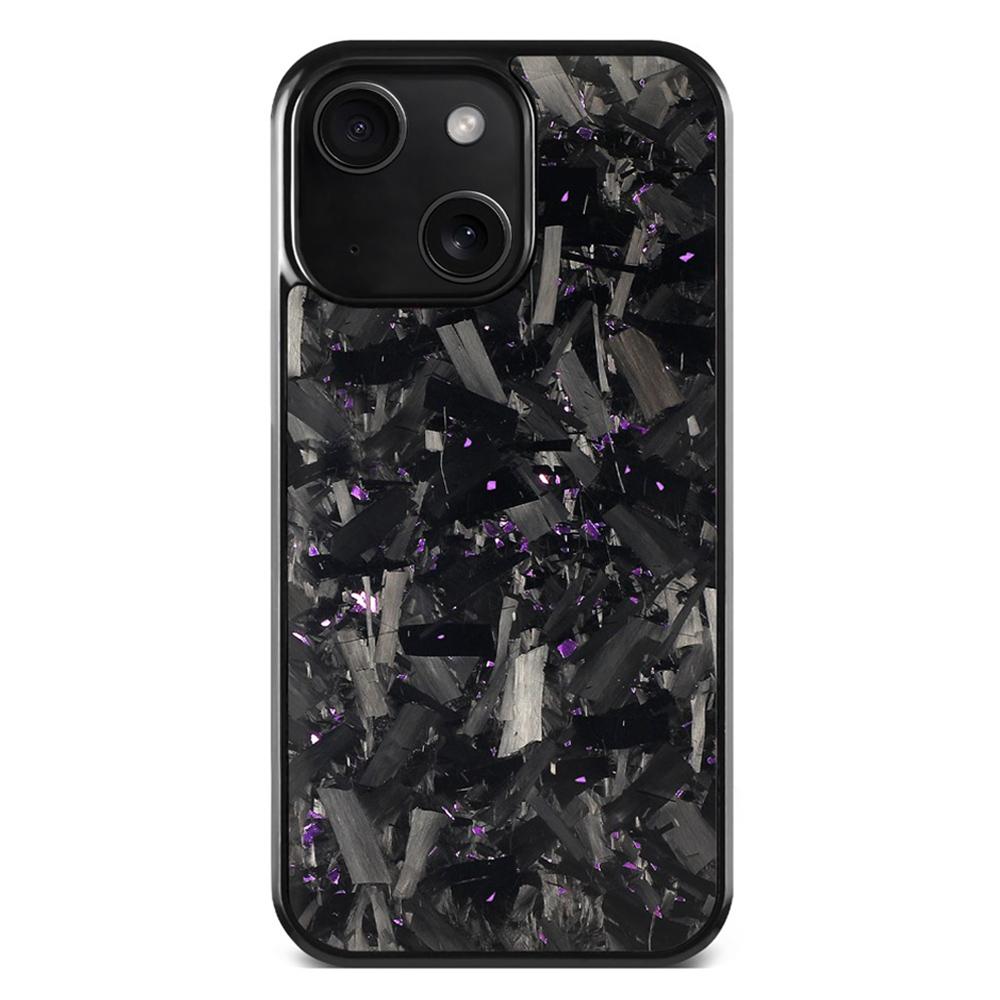 For iPhone 14 Plus Carbon Fibre PC + TPU Phone Case(Purple) - Shopkiz.com