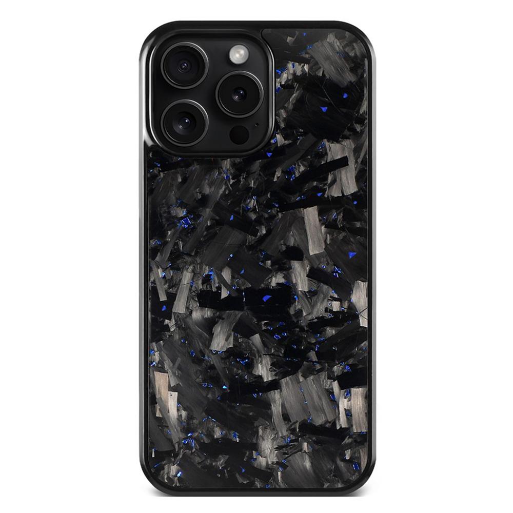 For iPhone 13 Pro Max Carbon Fibre PC + TPU Phone Case(Blue) - Shopkiz.com