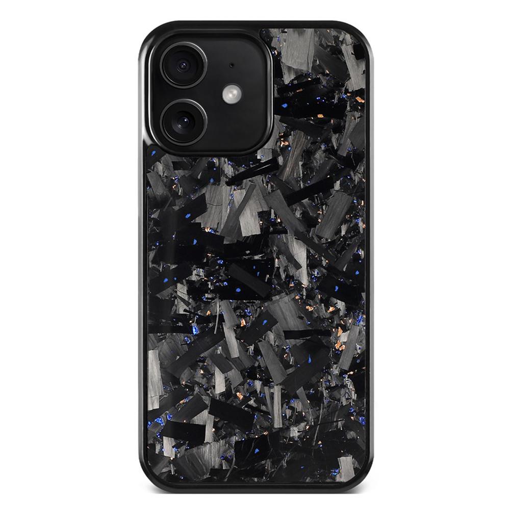 For iPhone 11 Carbon Fibre PC + TPU Phone Case(Blue Gold) - Shopkiz.com
