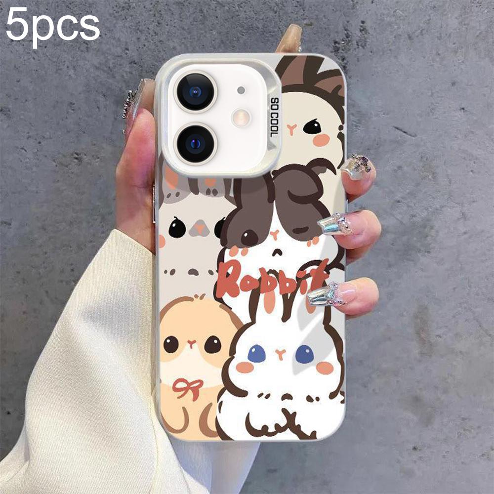 For iPhone 12 Cute Rabbit Pattern Shockproof Phone Case - Shopkiz.com