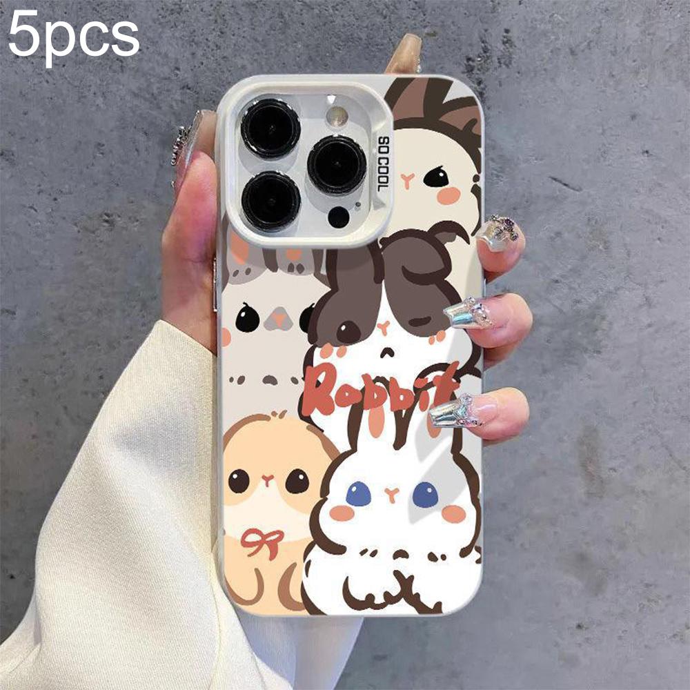 For iPhone 12 Pro Cute Rabbit Pattern Shockproof Phone Case - Shopkiz.com