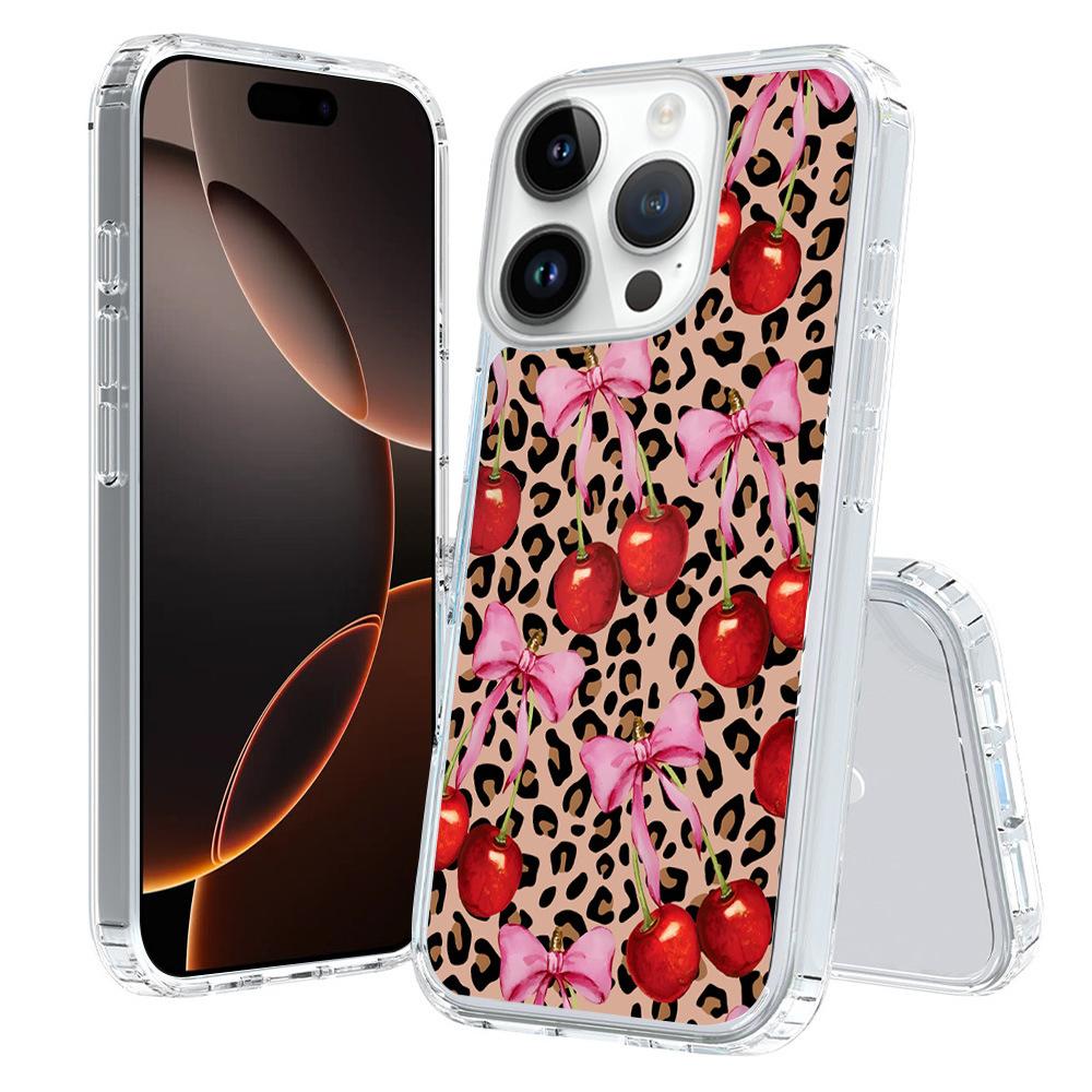 For iPhone 16 Pro Pattern Printing TPU + PC Magnetic Shockproof Phone Case(Leopard Print 022) - Shopkiz.com