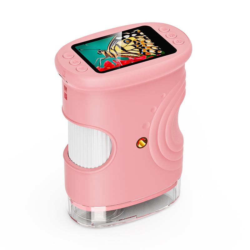 inskam 382 2MP 2-inch Display Kids Nature Observation Digital Microscope(Pink) - Shopkiz.com